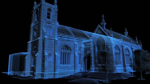3D scan of church