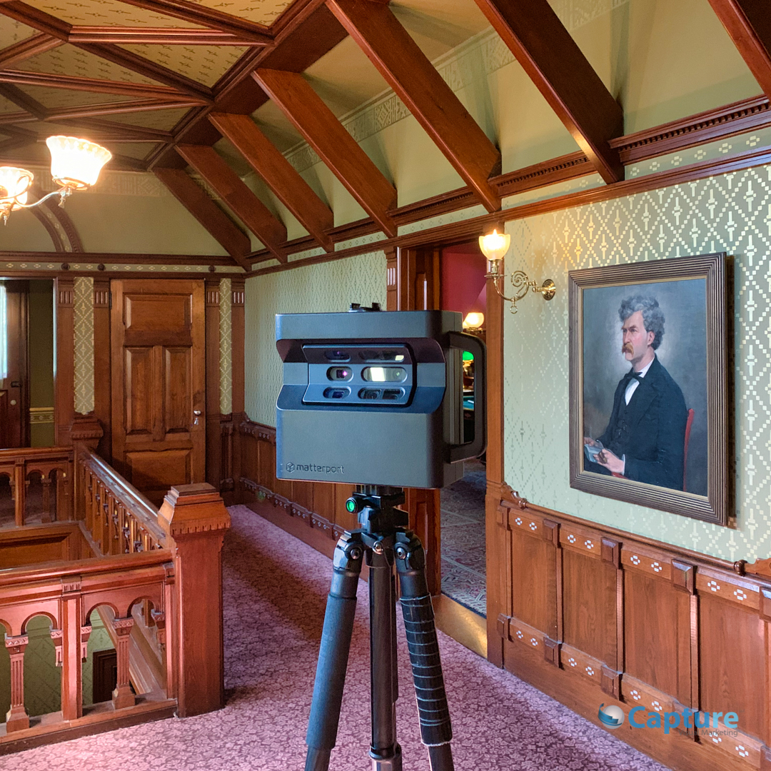 3d scanning the Mark Twain House in Hartford, CT